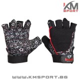 Дамски Фитнес ръкавици Flower Black AS